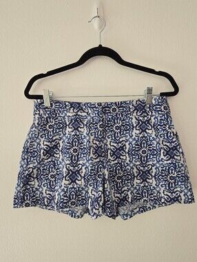 Milly Blue Geometric Shorts